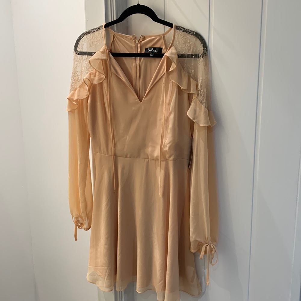 Lulus peach summer dress NWT
